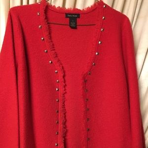 New Red Fleese Blazer